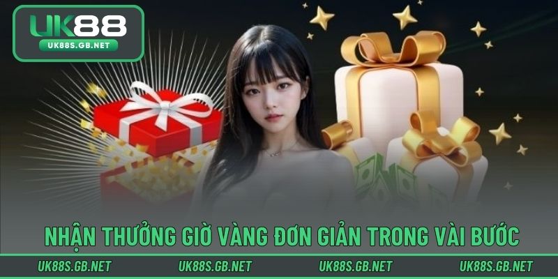 Cách nhận thưởng giờ vàng đơn giản trong vài bước